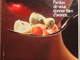 advertisement on the wall of a restaurant with a spoon full of food
