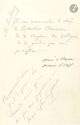 une vieille photo en noir et blanc d'une lettre manuscrite écrite par un homme