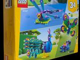 a box of legos with a picture of a peacock on it