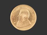 an image of a gold coin on a black background