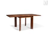 une image représentant une table en bois avec deux pieds et un plateau
