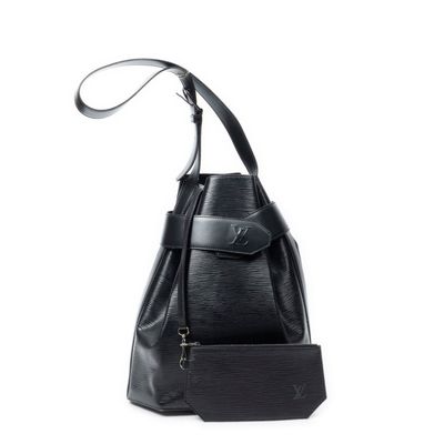 louis vuitton black epi leather backpack