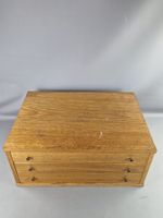 Coffret de ménagère en chêne et placage de chêne teinté, ouv… (photo 2)