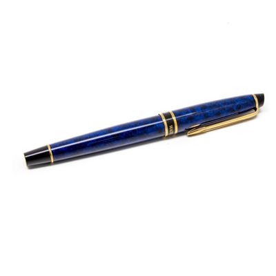 WATERMAN Stylo à bille en laque bleu-nuit,