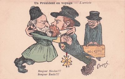 14 CARTES POSTALES ILLUSTRATEUR : ORENS. Caricatures Satiriq…