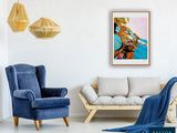 two chairs and a couch in a living room