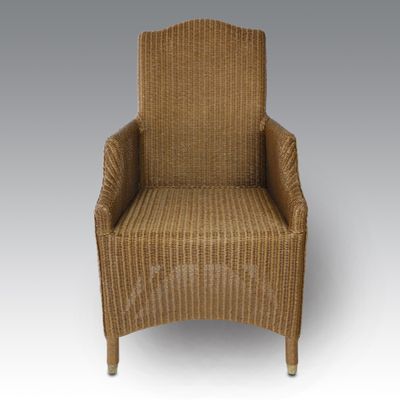 an image of a wicker chair on a white background