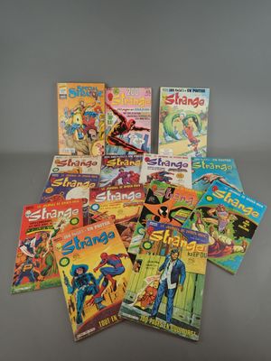 a lot of comic books on the table