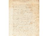 an old paper with writing on it