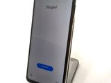 the back view of a smartphone with a display on the screen