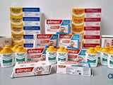 many different types of medicine products on the table