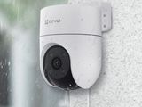 an image of a security camera mounted on a wall