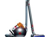 a close up of a vacuum and a vacuum cleaner on a white background