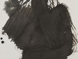an image of a black and white drawing of a person ' s hand