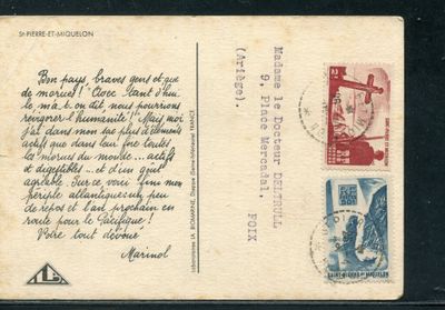 an old postcard with a picture of a woman on it
