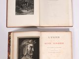 two open books on a white surface with a picture of a man in a turban and a picture of a man in a turban