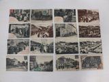 an old photo of a bunch of old postcards with pictures of people on them