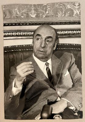 Alain Dejean. Le poète Pablo Neruda, 1973.