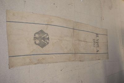 WW1. Sac à denrées en toile de jute, Armée Impériale Alleman…