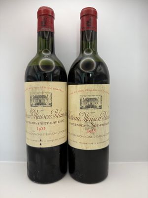 Deux bouteilles Château Maison Blanche, Appellation Montagne…