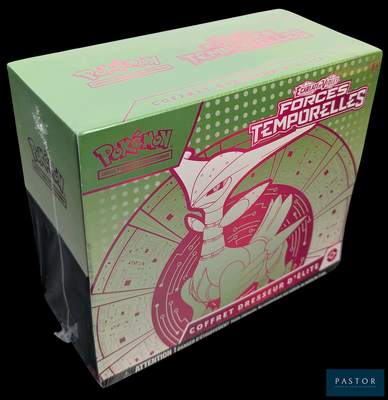 une boîte sur laquelle figure l'image d'une figurine de Pokémon
