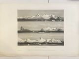 a black and white photo of a mountain range