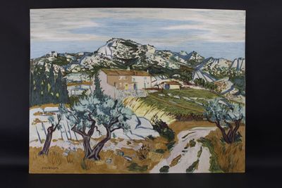 D'après Yves BRAYER (1907-1990): "Paysage au oliviers",, imp…