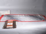 a picture of a table with a bag of food on it