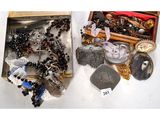 a box of jewelry and a picture of a woman