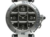 a close up of a watch on a white background