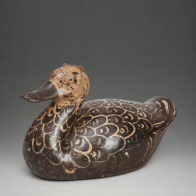Vase en forme de canard, Chine, dynastie Han
