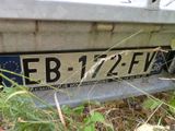 a close up of a license plate on the back of a car