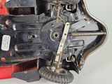 a close up of a machine that has a wheel on it