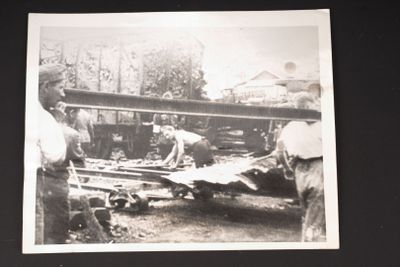 Photo de presse France 1944, en noir et blanc, 18 x 23 cm.