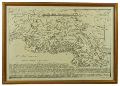 une carte encadrée de la ville de New York, dans l'État de New York