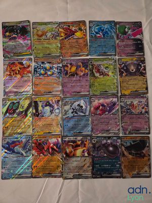 pokemon trading card game set with all the cards in the box