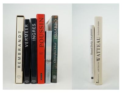 two books that are sitting next to each other on a shelf