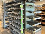 a large display case in the middle of a store