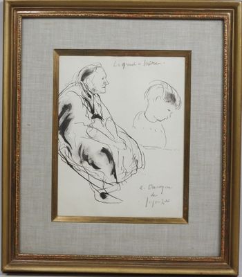 an image of a drawing of a man sitting in a chair