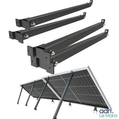 a close up of four different types of solar panels on a white background