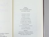 an open book with a list of items in it
