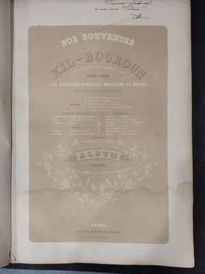 an old book with a list of items on it