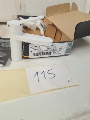 Mitigeur de lavabo ZAZZERI finition blanche, avec accessoire…