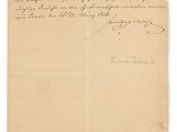 une lettre écrite à l'encre noire sur une feuille de papier