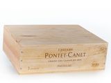 the wooden box is empty and ready to be filled with wine