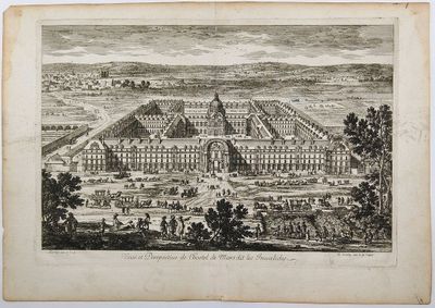 PERELLE Gabriel 1638-1695. "Veüe et Perspective de l'Hostel …