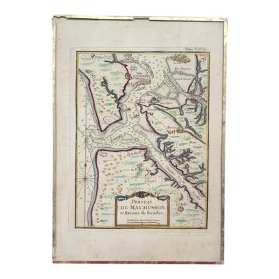 une ancienne carte de l'île de Guernesey datant du milieu du XVIIe siècle