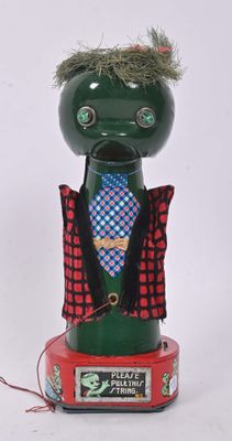 Japon, ATD, Alien, Pleasant Kappa, Battery Toy en tôle litho…