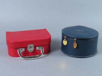 deux petites valises posées l'une à côté de l'autre sur une table