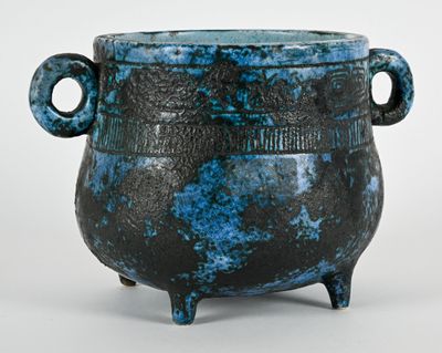 Jacques BLIN (1920-1995) Coupe quadripode à deux anses en cé…